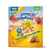 PediaSure Sidekicks Fruit & Veggie Smoothie Mix, Strawberry Banana, 5.6 oz (Pack of 4)