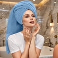 thumbnail image 6 of RIVERSIDE 6 Piece Towel Set Soft Quick Drying Cotton Bath Towel for Gym Spa and Bathroom - Electric Blue, 6 of 7