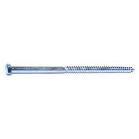

3/8 x 8 Zinc Plated Grade 2 / A307 Steel Hex Head Lag Screws