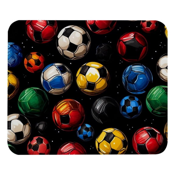 Mouse Pad, Anti-Slip Rubber Mouse-pad for Gaming Office Laptop Computer Men Women Kids, Cute Custom Pattern Mouse Mat, Football Soccer Design