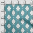 thumbnail image 2 of oneOone Polyester Lycra Light Sea Green Fabric Ikat Craft Projects Decor Fabric Printed By The Yard 56 Inch Wide, 2 of 5