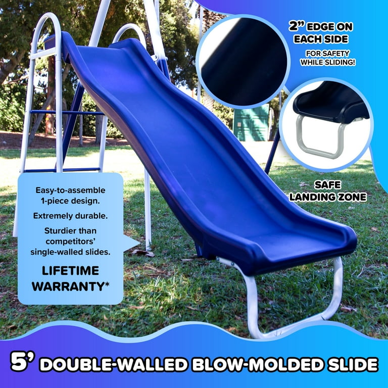 Sportspower Sierra Vista Outdoor Metal Swing Set with Trapeze