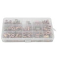 thumbnail image 4 of Khall 150pcs Galvanized Carbon Steel Rivet Nut Mixed Insert Nutserts 6‑32 8‑32 10‑24 10‑32 1/4‑20 British System,Fastener Hardware,Rivet Nuts Set, 4 of 8