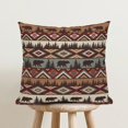 thumbnail image 4 of Vintage Rustic Throw Pillow Covers Set of 2, Country Cabin Themed Decorative Pillow Cases, Farmhouse Mountain Bear Cushion Pillow Covers for Sofa Bed Couch Chair 18x18 Inch, 4 of 6