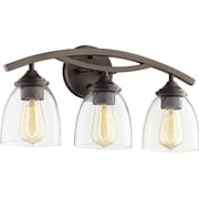 Quorum 3-LT Satin Vanity - Oiled Bronze - 5030-3-86