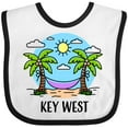 thumbnail image 3 of Inktastic Summer Vacation in Key West Boys or Girls Baby Bib, 3 of 4