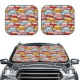 thumbnail image 2 of Naloa Cute Cars Print 2-Piece Windshield Sunshade,Foldable Car Front Window Sun Shades,for Most Sedans SUV Truck-Small, 2 of 6