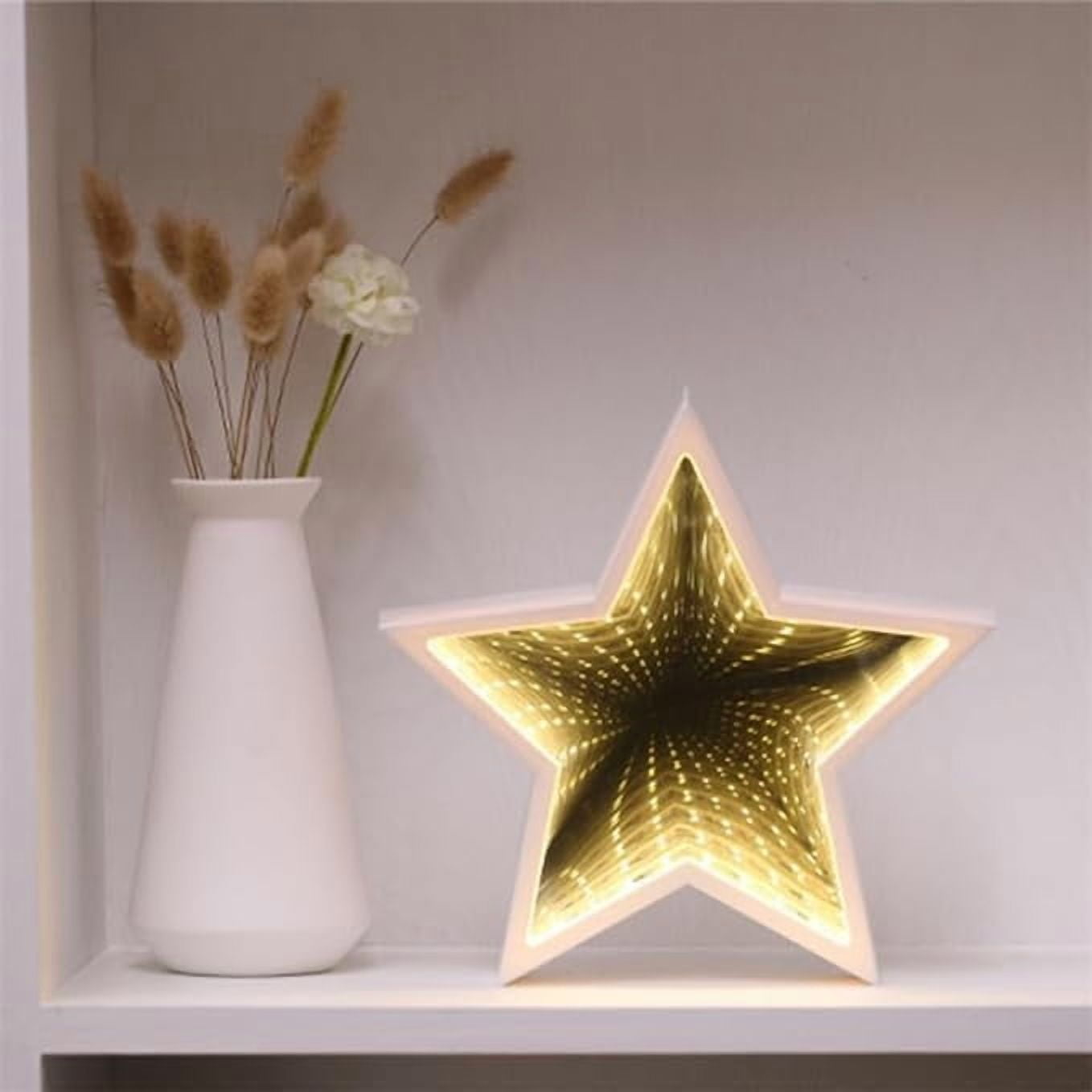 SHANJIA 3D Mirror Night Light, Infinity Mirror Tunnel Light,LED Night Lamp,LED Night Light 3D Mirror Light Tunnel Mirror Light Christmas, for Christmas Party Decoration Home Decor