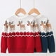 thumbnail image 5 of Sudadera navideña para niños, ropa para niños, camisa de manga larga, suéter de punto, cárdigan, disfraz navideño, mono de nieve para bebés pequeños, camisetas de ciervos para primavera,, 5 of 5