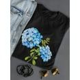 thumbnail image 3 of Blue Jasmine Flowers T-Shirt Women -Image by Shutterstock, Female XX-Large, 3 of 4
