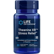 Life Extension Theanine XR™ Stress Relief – L-Theanine – Promotes a Calm Response to Daytime Stress – Non-GMO, Gluten-Free, Vegetarian – 30 Tablets