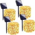 thumbnail image 1 of Guirnalda de luces solares BHCLIGHT, paquete de 4 unidades, 49 m, 400 LED, blanco cálido, 1 of 7