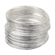 thumbnail image 1 of Pulsera de plata con diseño tallado y bañada en plata para mujer, 1 of 8