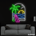 thumbnail image 4 of Craftnamesign Beach Landscape Neon Sign, Beach Club Decor, Living Room Decor, 4 of 4