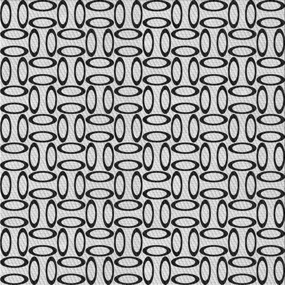 Ahgly Company Indoor Square Patterned Platinum Gray Area Rugs, 5' Square