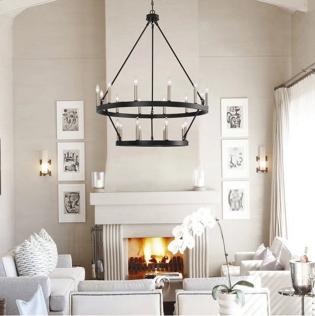 Tiered wagon cheap wheel chandelier
