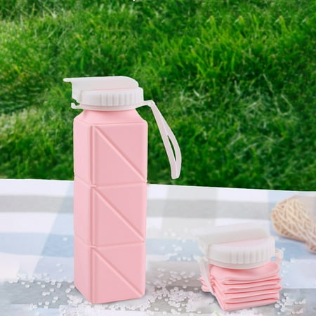 

Clearance！Zynic Water Cup Square Telescopic Water Cup Outdoor Portable Sports Fitness Cycling Water Bottle Carrying Cup Glass&Bottle