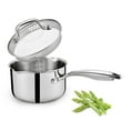 thumbnail image 1 of Olla de Acero Inoxidable Cyrosa 2.5QT con Tapa Colador, 1 of 7