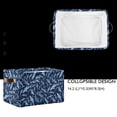 thumbnail image 2 of Yayeee 2 Pack Canvas Storage Basket with Handles for Shelves Fabric Bins Closet Organizer, Watercolor Shark Pattern, 2 of 8