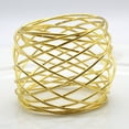 thumbnail image 4 of MKLZ Set of 6 Gold Wire Napkin Rings, Napkin Holders for Table Decor, 4 of 5