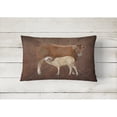 thumbnail image 2 of Carolines Treasures SB3074PW1216 Cow Momma and Baby   Canvas Fabric Decorative Pillow  12H x16W multicolor, 2 of 3