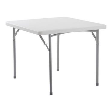 UrbanPro 36x36" Square Plastic Heavy Duty Folding Table in Speckled Gray