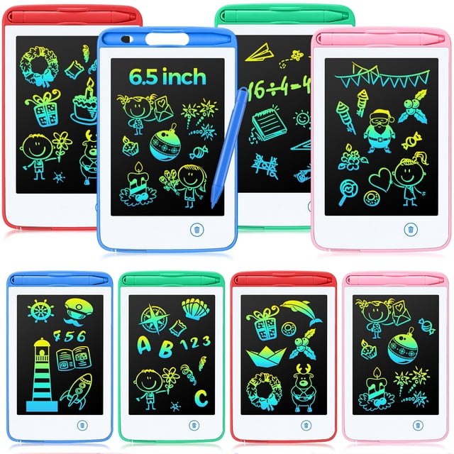 Tableta de escritura LCD Zhehao de 6.5 pulgadas para niños con 8 tabletas