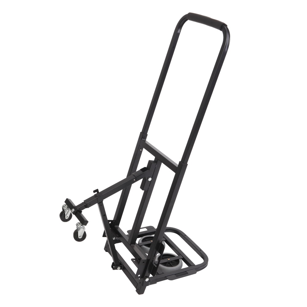Stair Climbing Cart Carbon Steel 330 Lbs Capacity Hand Truck with Backup Wheels