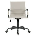 thumbnail image 3 of LeisureMod Harris Leather Office Desk Chair with Swivel Armrests Modern Adjustable Executive Conference Chair for Office and Home (Tan), 3 of 6