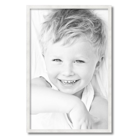 ArtToFrames 19x29 inch White Picture Frame, White Wood Poster Frame (4110)