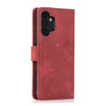 thumbnail image 3 of Nalacover Slim Wallet Case for Samsung Galaxy A13 4G, for Women Men, Embossed Pattern PU Leather Shockproof Magnetic Clasp Credit Card Slots Flip Kickstand Phone Case+Wrist Strap,Red, 3 of 7