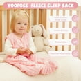 thumbnail image 6 of Yoofoss Fleece Baby Sleep Sack 18-24 Months with Plush Dots, TOG 1.5 Baby Wearable Blanket with 2-Way Zipper, Cotton Toddler Sleep Sack Fleece, 6 of 8
