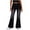 *Black, variant on ClodeEU Women's Flare Bell Bottom Jeans,High Waisted Wide Leg Bootcut Jeans , Stretchy Denim Pants Black,Womens Plus M