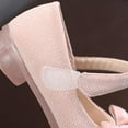 thumbnail image 6 of Toddler Little Girls Bowknot Mary Jane Ballerina Shoes Wedding Bridesmaids Glitter Party Dress Princess Shoes, 6 of 10