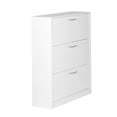 thumbnail image 3 of Canddidliike Simple 3 Tier Drawer Shoe Cabinet, Narrow Shoe Rack Organizer Shelves for Closet Hallway Bedroom Entryway, White, 3 of 10