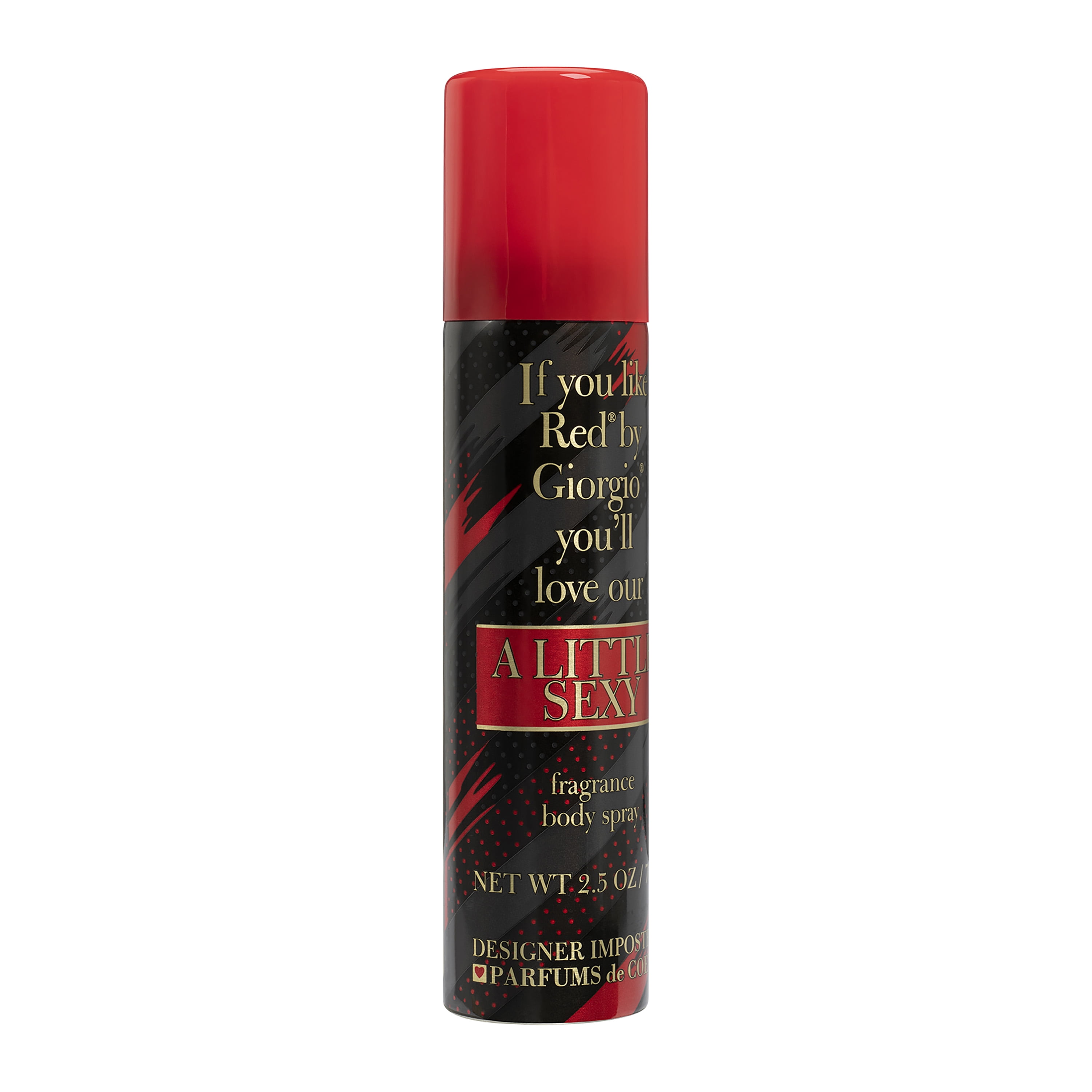 (2 pack) Designer Imposters A Little Sexy Body Spray for Women, 2.5 oz