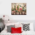 thumbnail image 4 of GOSMITH Farmhouse Bathroom Cactus Wall Art Plants Cactus Hummingbird Pictures Wall Decor God Says You Are Succulent Botanical Canvas Painting Prints Modern Home Decor for Bedroom Bathroom Kitchen, 4 of 4