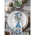 thumbnail image 2 of Blue Gnomes Christmas Cloth Napkins Set of 4 Reusable Dinner Napkins, Xmas Ball Snowflake Gifts Botanical Wooden Cocktail Napkin Washable Table Napkins for Wedding/Holiday Party/Baby Shower 20"x20", 2 of 7