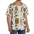 thumbnail image 2 of Naloa Picnic Men's Loose Fit Cuban Collar Short-Sleeve Shirt, Hawaiian Shirts, Mens Shirts Casual for Everyday Wear Outings-4X-Large, 2 of 5