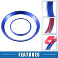 thumbnail image 4 of Unique Bargains Front Air Vent Frame Cover AC Sticker Decal Trim for Alfa Romeo Giulia Stelvio 16-22 Blue (Pack of 4), 4 of 6