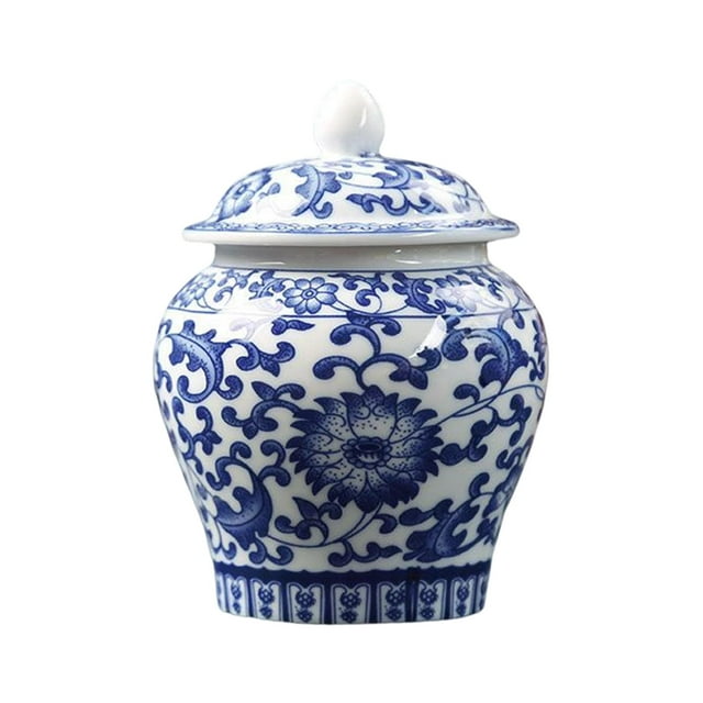 Tarro de jengibre esmaltado de cerámica Sunnimix Tarro de almacenamiento de té Con tapa