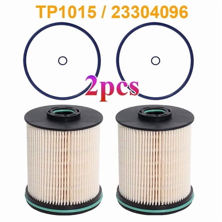 2 TP1015 Fuel Filter Kit for 17-21 6.6 Duramax Diesel Chevy Silverado GMC Sierra