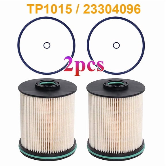 2 TP1015 Fuel Filter Kit for 17-21 6.6 Duramax Diesel Chevy Silverado GMC Sierra