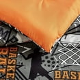 thumbnail image 6 of Chezmoi Collection 4-Piece Kids Multi-Color Basketball Slam Dunk Sports Microfiber Comforter Set, Full/Queen, 6 of 9