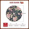 thumbnail image 4 of Bingfone Christmas Tree Skirt Mat Christmas Decoration Interior -Vintage Floral, 4 of 8