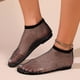 thumbnail image 5 of Sandalias de mujer de talla grande, calcetines de malla de pesca, sandalias con lattes de tacón bajo hueco para mujer, 5 of 6