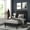 Charcoal, variant on Flash Furniture Addison Charcoal Twin Fabric Upholstered Platform Bed - Headboard with Rounded Edges - No Box Spring or Foundation Needed