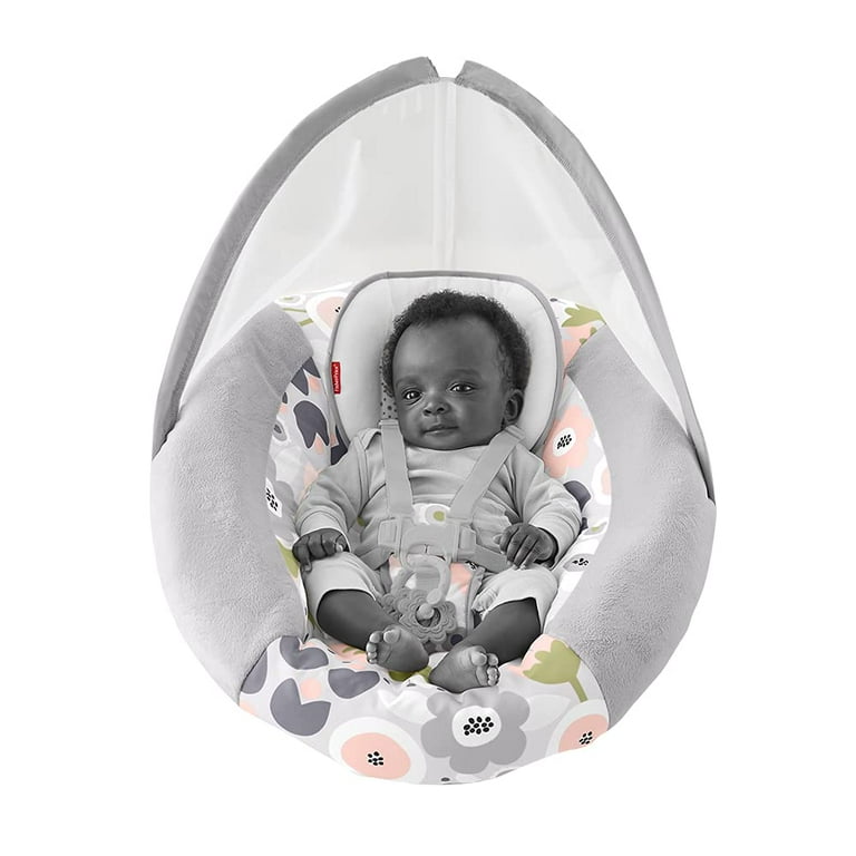 Replacement Part for Fisher Price Cradle n Swing GKH44 Blooming Flowers Design Replacement Seat Pad Cover with Attached Pillow and Canopy Walmart