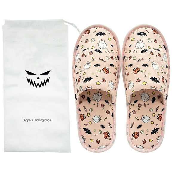 Halloween Slippers Low Noise Winter Slippers Halloween Decorative Shoes For Lab Party Living Room Bedroom
