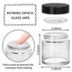 thumbnail image 2 of Frascos de vidrio KEYWING de 120 ml (4 oz) con tapa negra, paquete de 24, 2 of 6